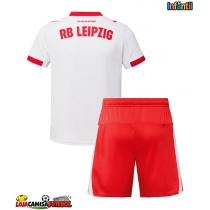 Camisa de Futebol RB Leipzig Equipamento Principal Infantil 2025-26 Manga Curta (+ Calças curtas)